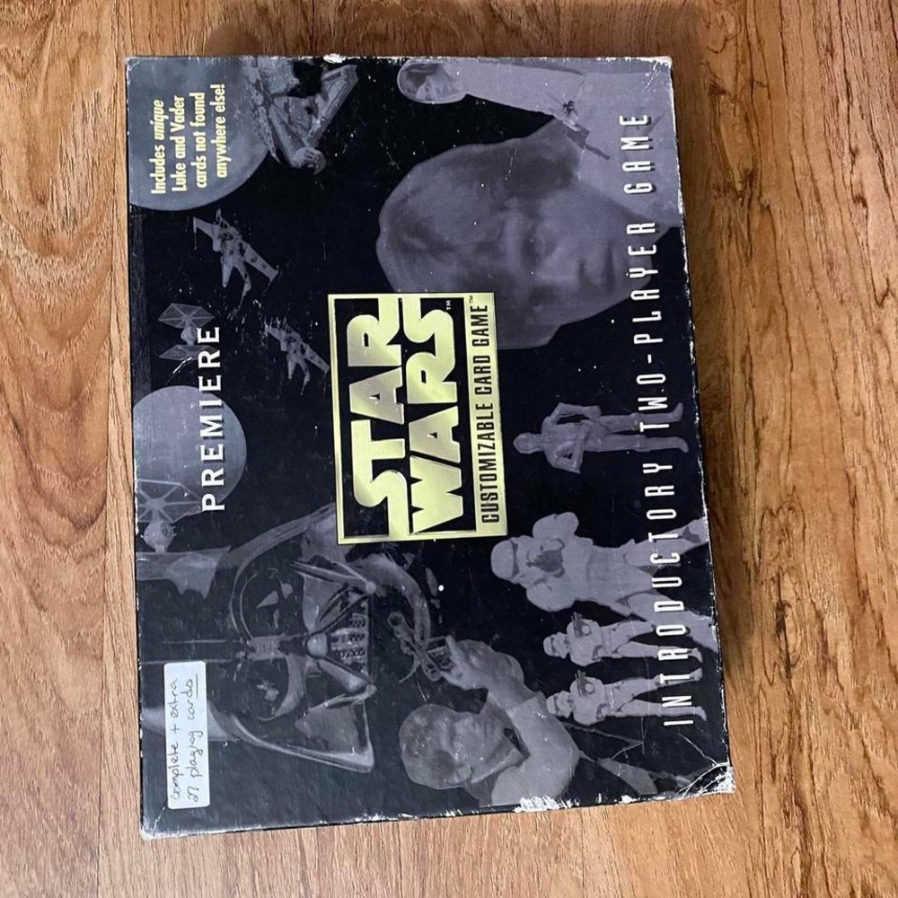 Vtg‎ Parker brothers Star Wars customizable card game introductory 1995 complete
